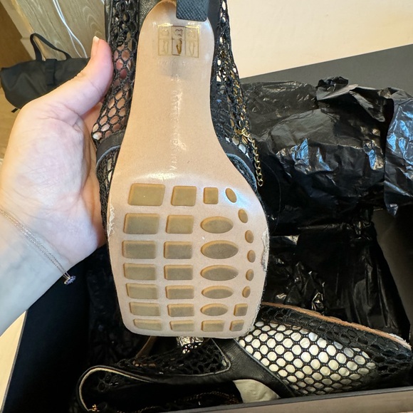 Bottega Veneta Fishnet Heels - Picture 3 of 7